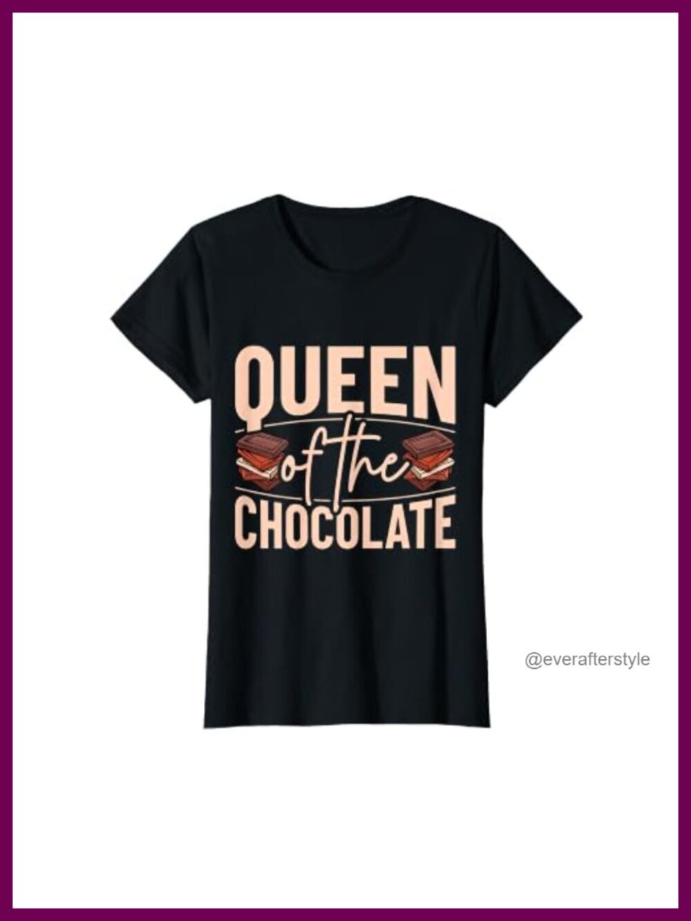 Chocolate Lover Graphic Tee Classic Fit Short Sleeve Cotton T-Shirt